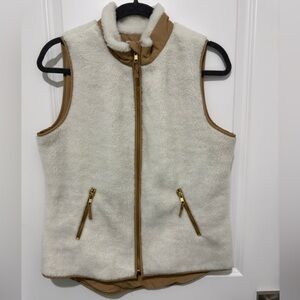 Crown & Ivy White and Tan Vest
